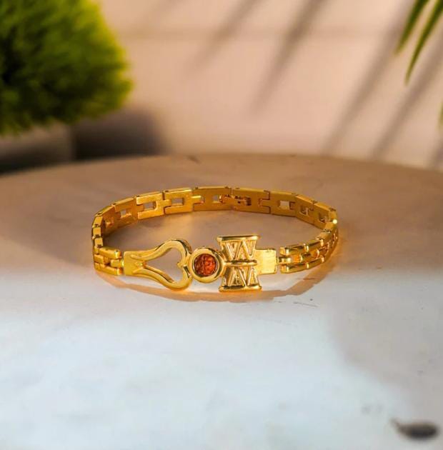 Om Damroo 5 Mukhi Rudraksha Bracelet for Men & Women
