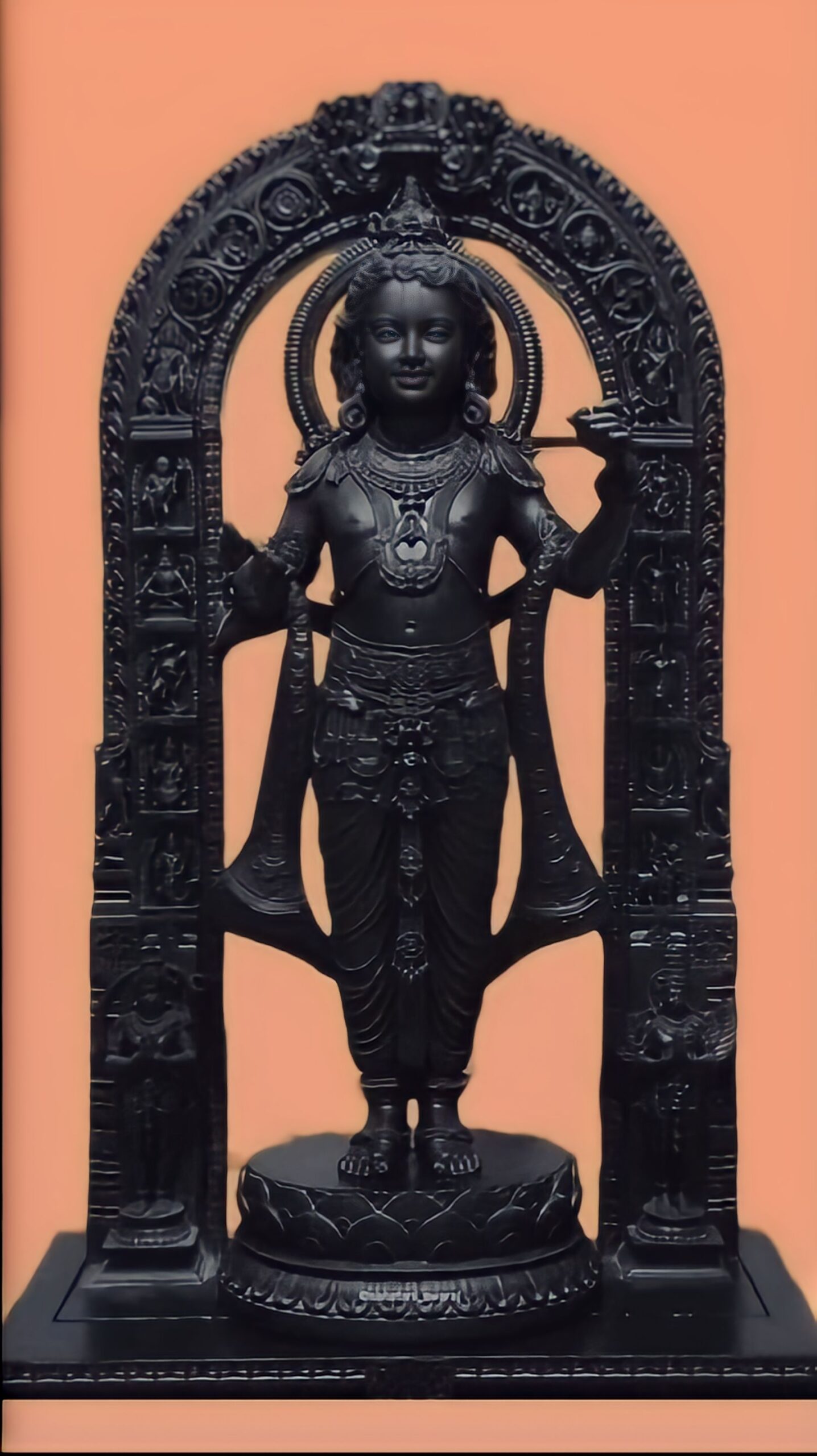 Ram Lalla Idol Ayodhya MDF Murti Statue (11.5 x 7 Inches) - Image 3