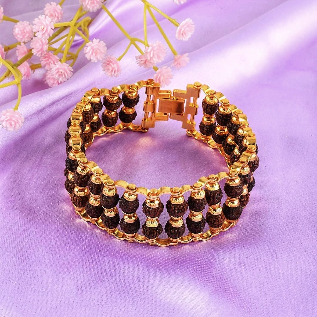 48 Beads Original 7-Mukhi Rudraksha Bracelet for Men and Women - Image 2