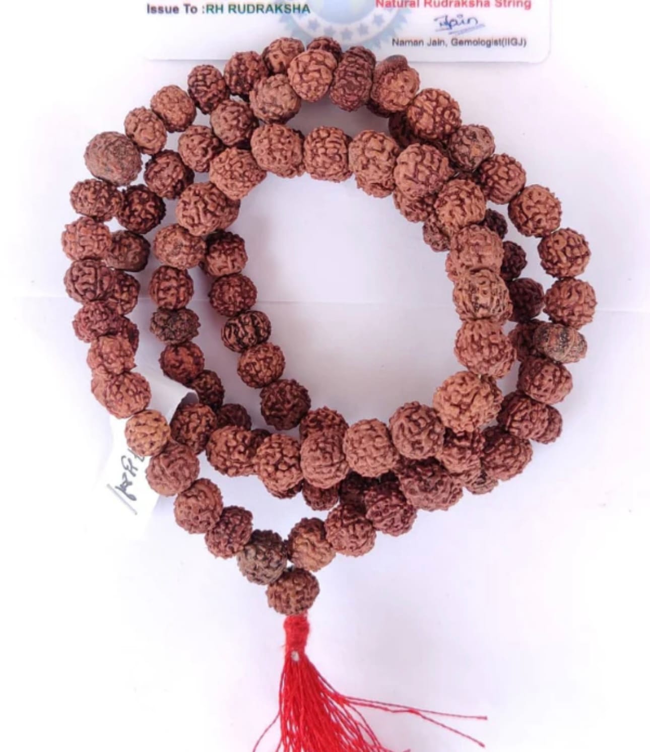 Rudhraksha Mala 109 Beads LAB Certified - Image 7